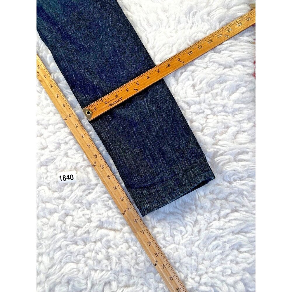 Express Zelda Skinny Womens Jeans Blue Sz 6 Short Dark Wash Skinny Stretch - Picture 4 of 9